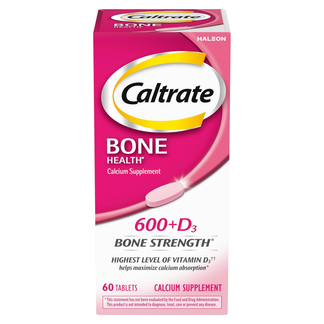 Caltrate 600+D3 Calcium & Vitamin D3 Supplement Tablets (60ct)
