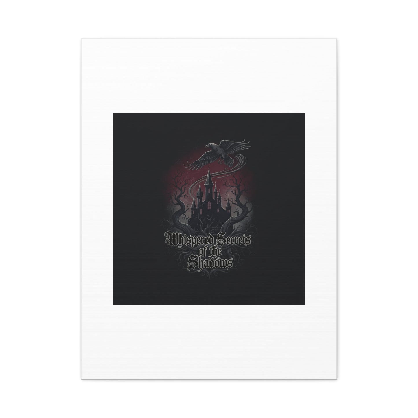 Whispered Secrets of the Shadows Castle Wall Art, Matte Canvas | Gothic Medieval Decor
