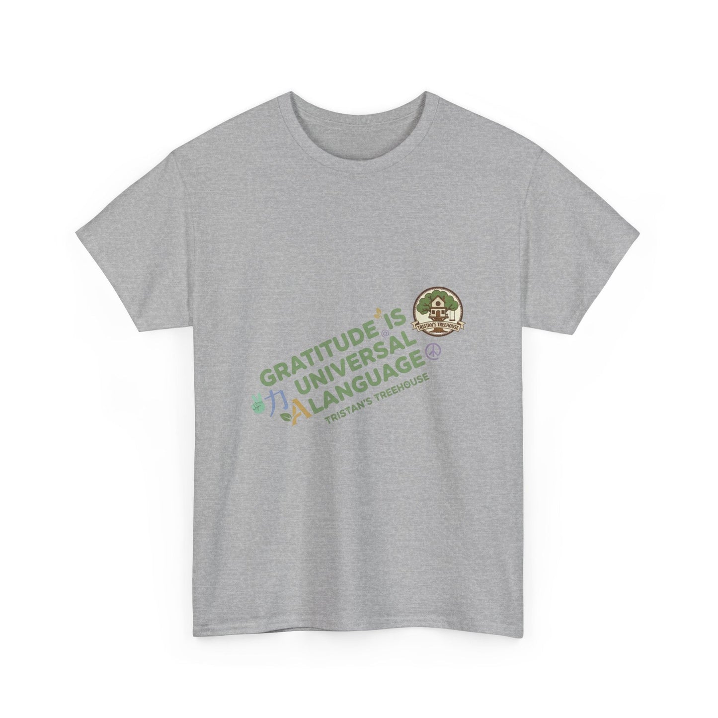 Gratitude Is A Universal Language Tee — Positive Mindfulness Graphic T-Shirt