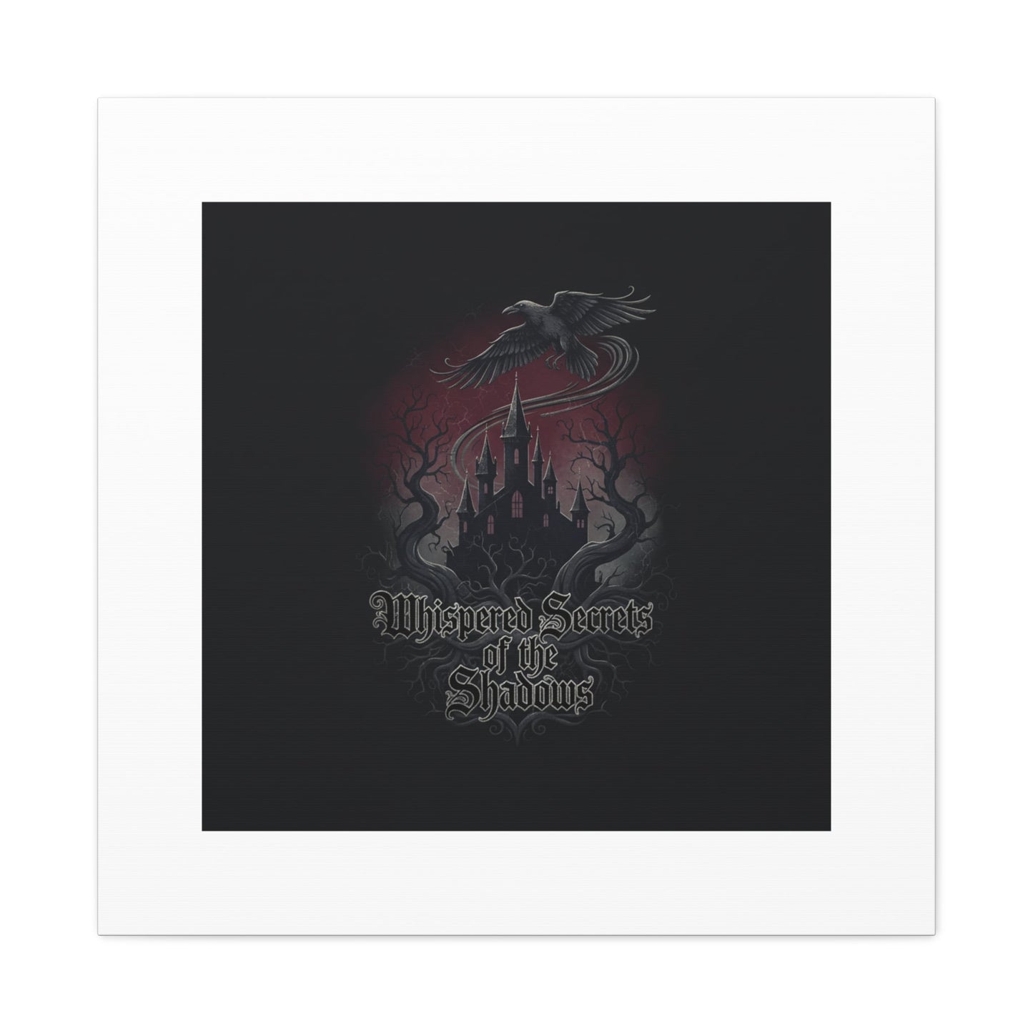 Whispered Secrets of the Shadows Castle Wall Art, Matte Canvas | Gothic Medieval Decor