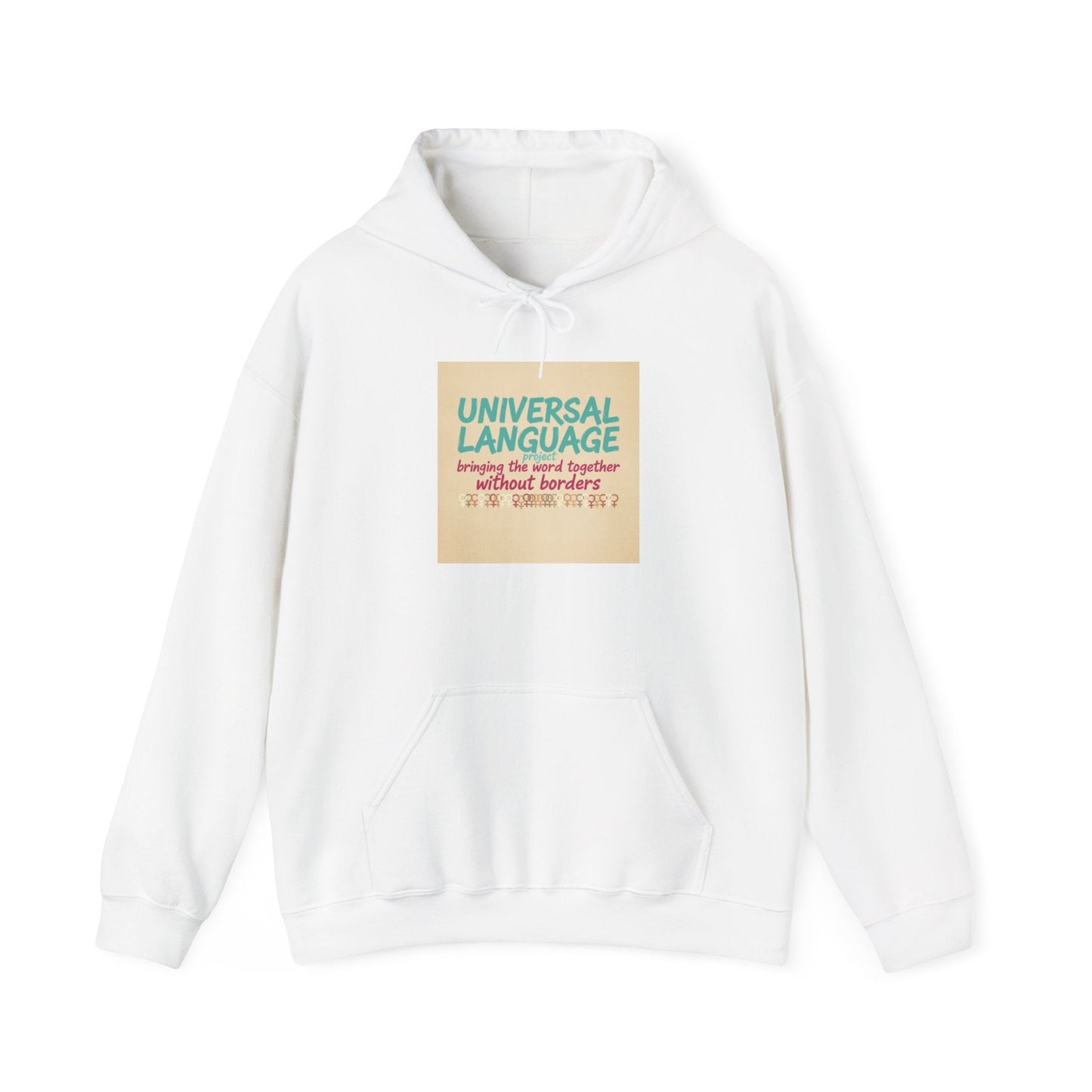 Universal Language Hoodie | empowerment slogan, feminist apparel