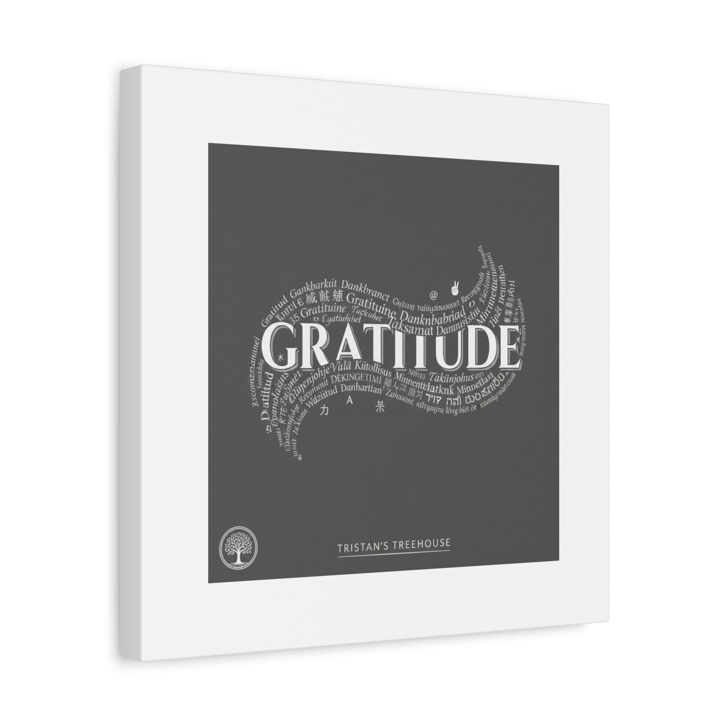 Gratitude Wall Art Matte Canvas | Tiny Treats, sweet uplifting print