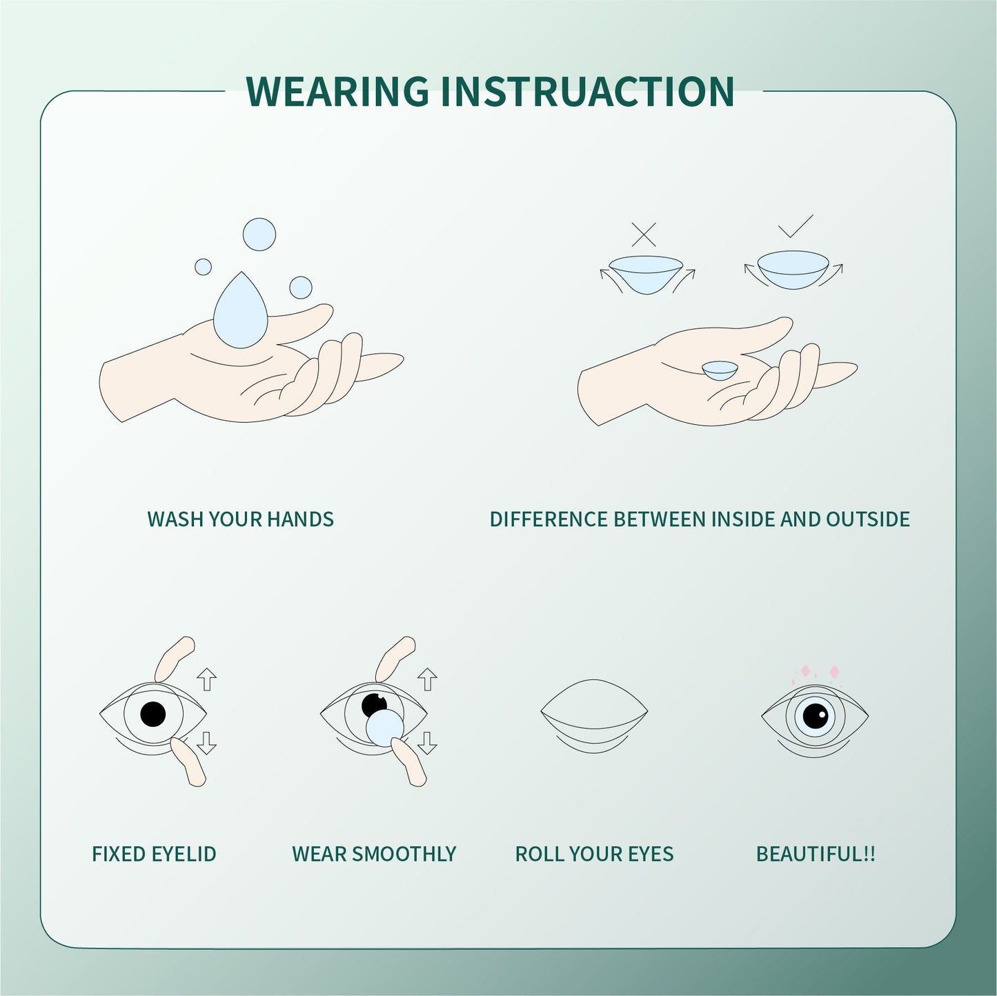 1Pcs FDA Certificate Eyes Beautiful Pupil Colorful Girl Cosplay Contact Lenses CHOCO