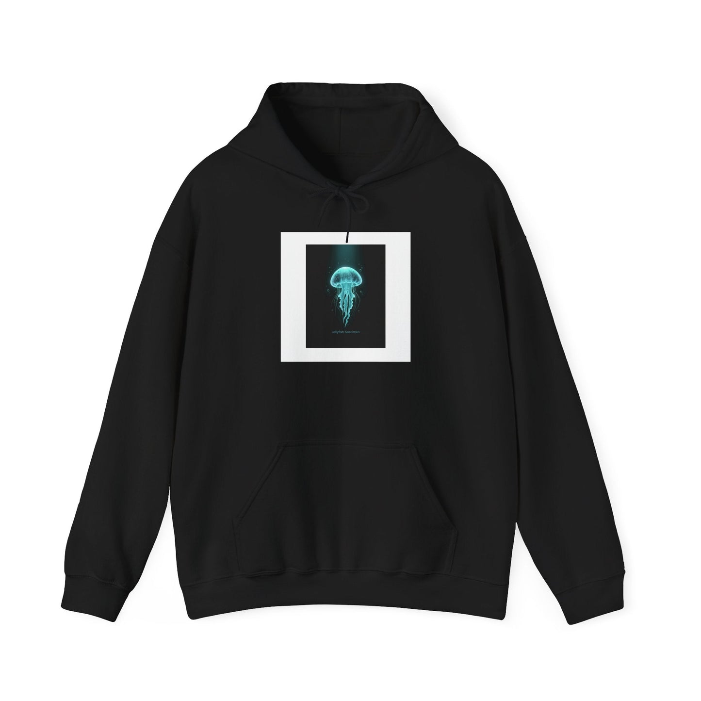 Bioluminescent Jellyfish Hoodie | neon jelly print, deep-sea aesthetic
