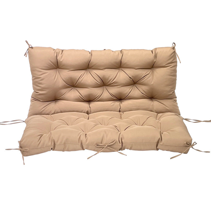 Outdoor 2/3-seater bench/swing cushions: thickened, with backrest, waterproof.
