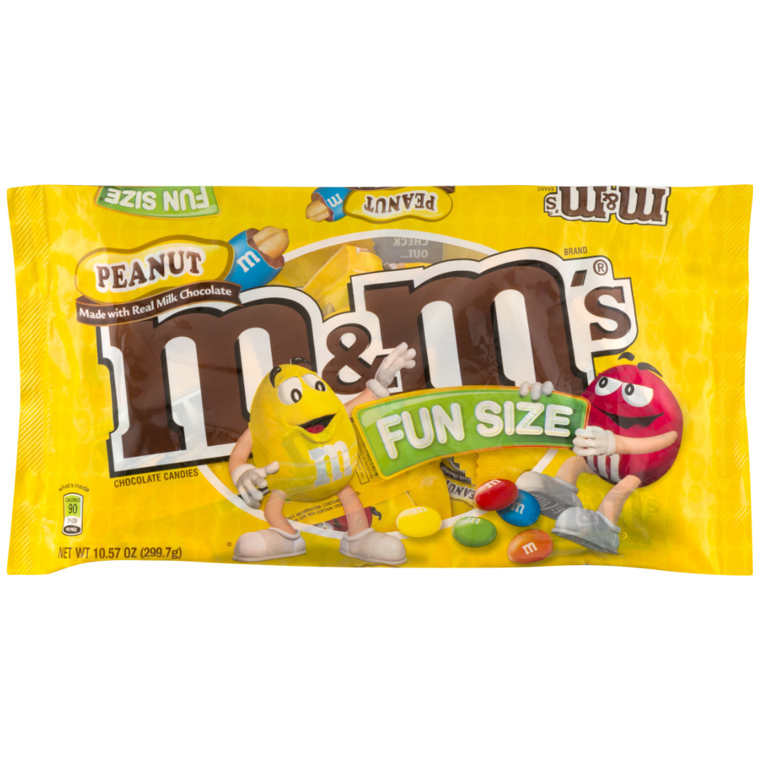 M&M's Peanut Fun Size Candy Bag (10.57oz)
