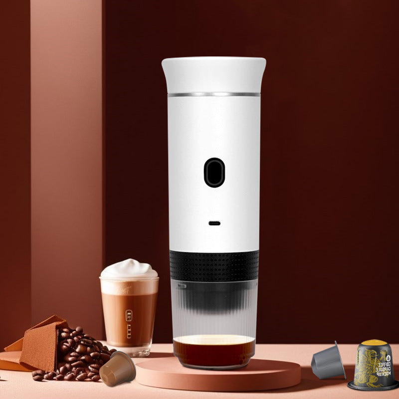 2025 Upgraded 3-in-1 Cordless Coffee Maker - 20Bar Portable for Car/Camping/Home, Capsule/Powder, USB Fast Heat