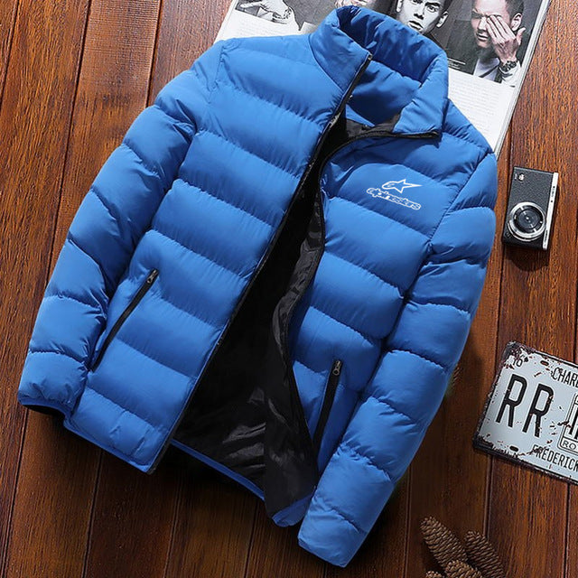 Winter stars jacket men's fashion stand collar