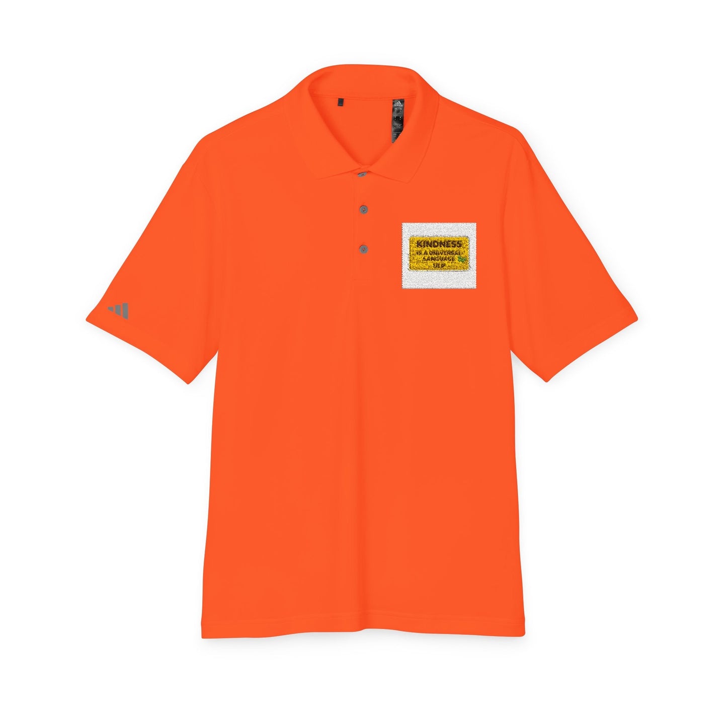 Kindness Is a Universal Language Golf Polo — Motivational Golf Shirt