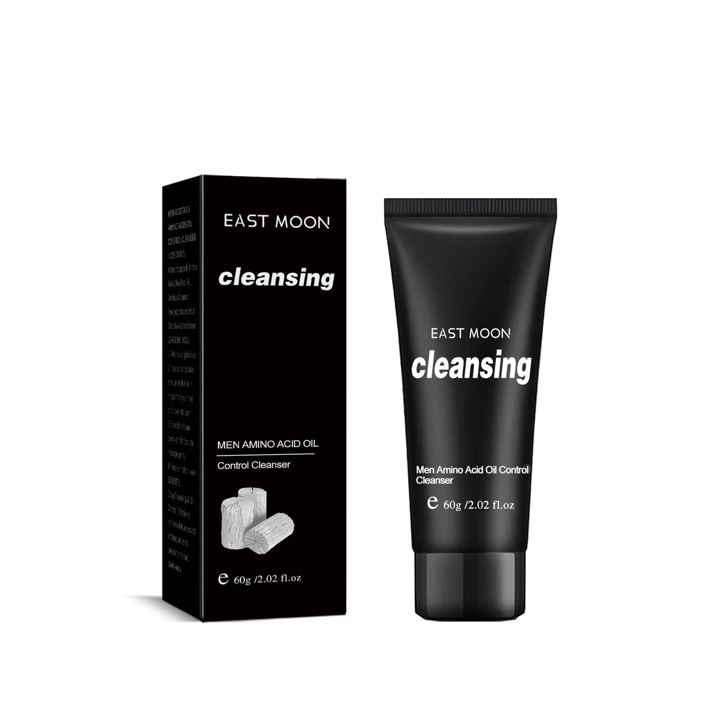 Men's Amino Acid Oil Control Face Wash, Deep Clean Acne Print Delicate Pores Whitening Brightening Skin