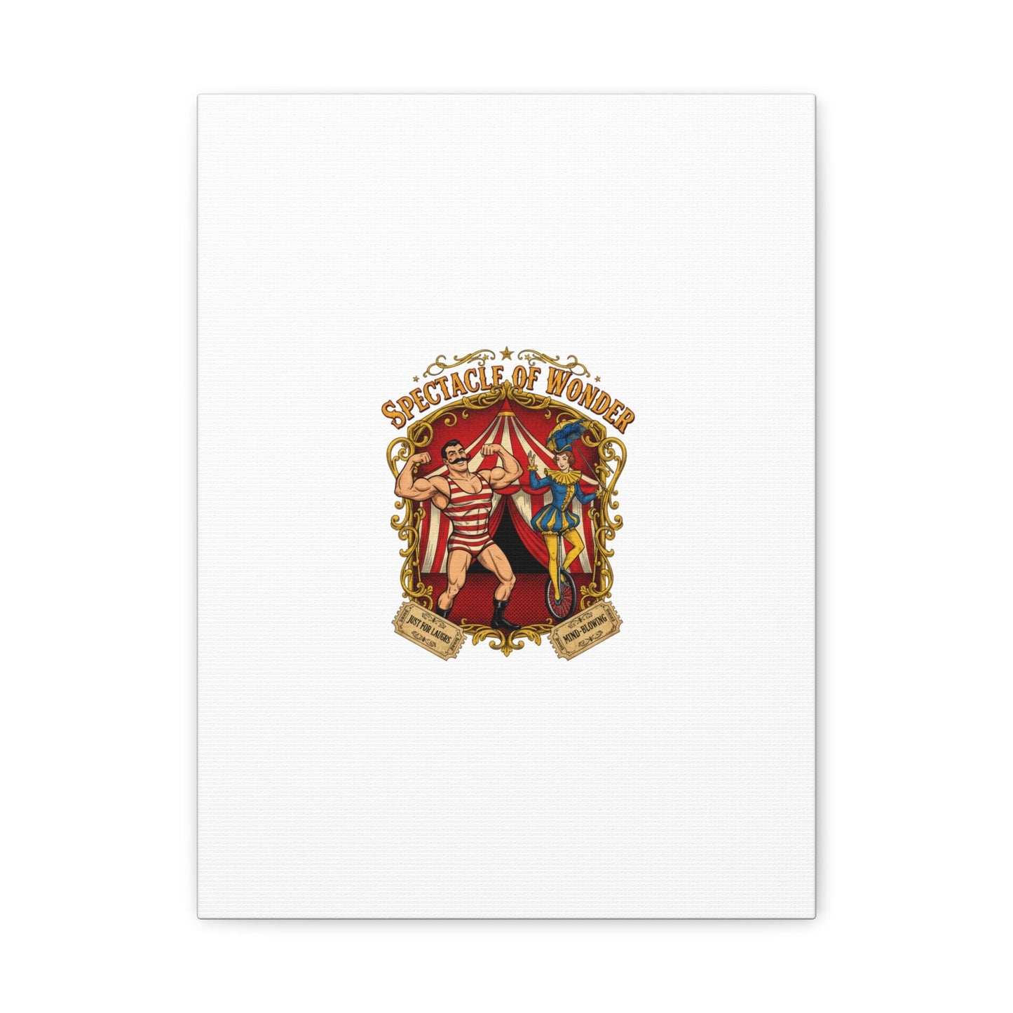 Spectacle of Wonder Circus Art Print, Canvas | Vintage Carnival Design