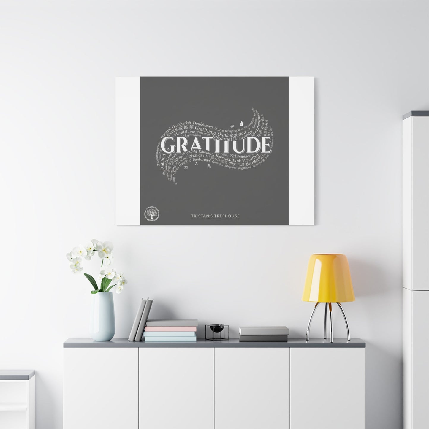 Gratitude Wall Art Matte Canvas | Tiny Treats, sweet uplifting print