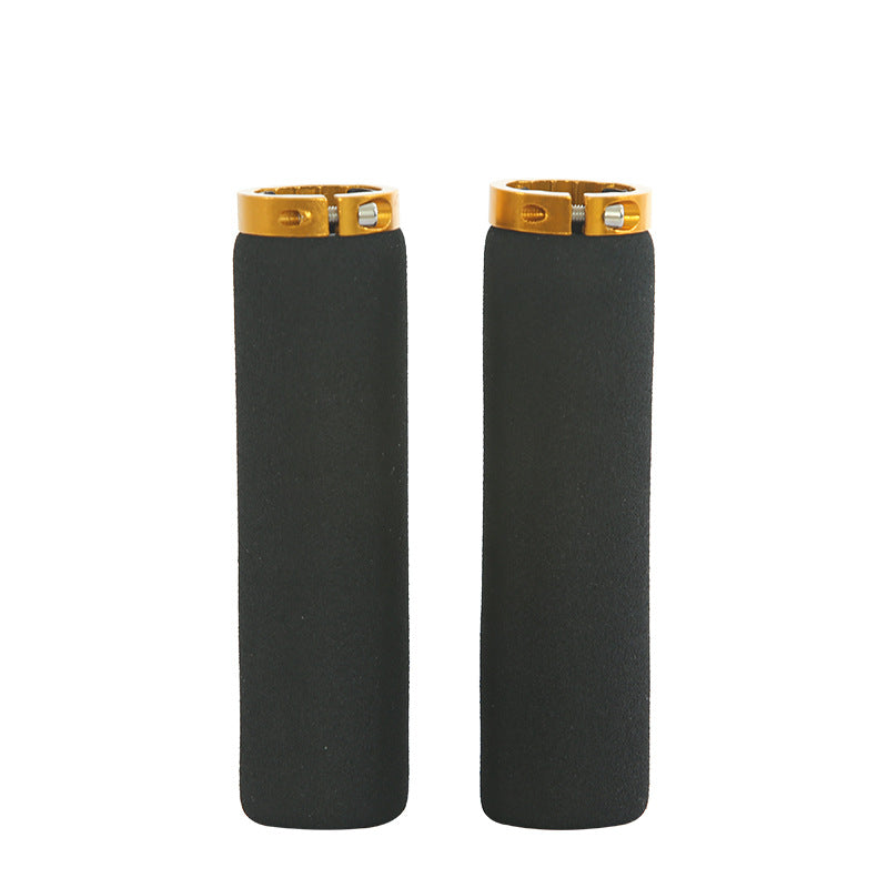 Bicycle Sponge Handle Cover Unilateral Bilateral Locking Mountain Bike Grip Non-Slip Sweat-Absorbing Foam Cotton Handle Gloves