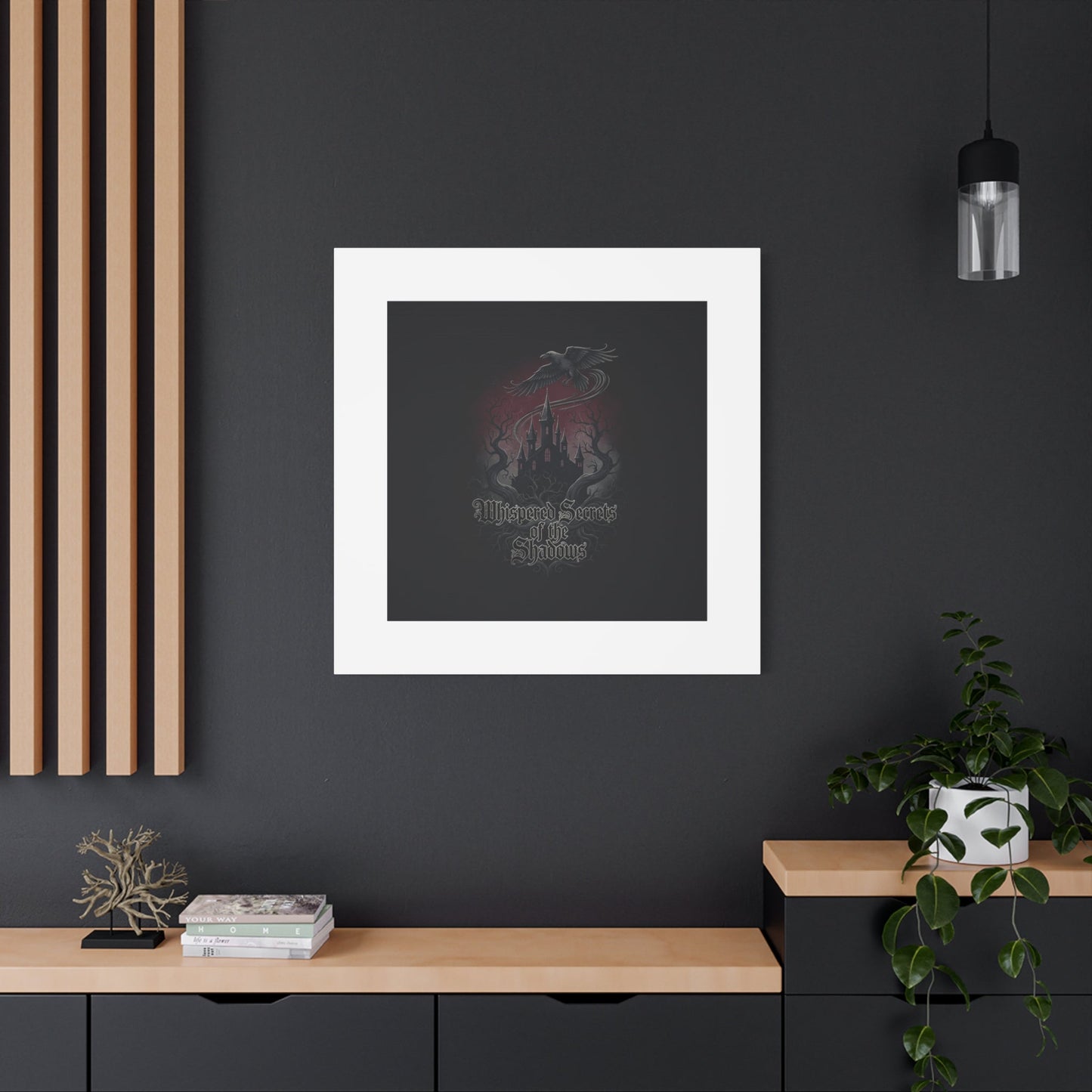 Whispered Secrets of the Shadows Castle Wall Art, Matte Canvas | Gothic Medieval Decor