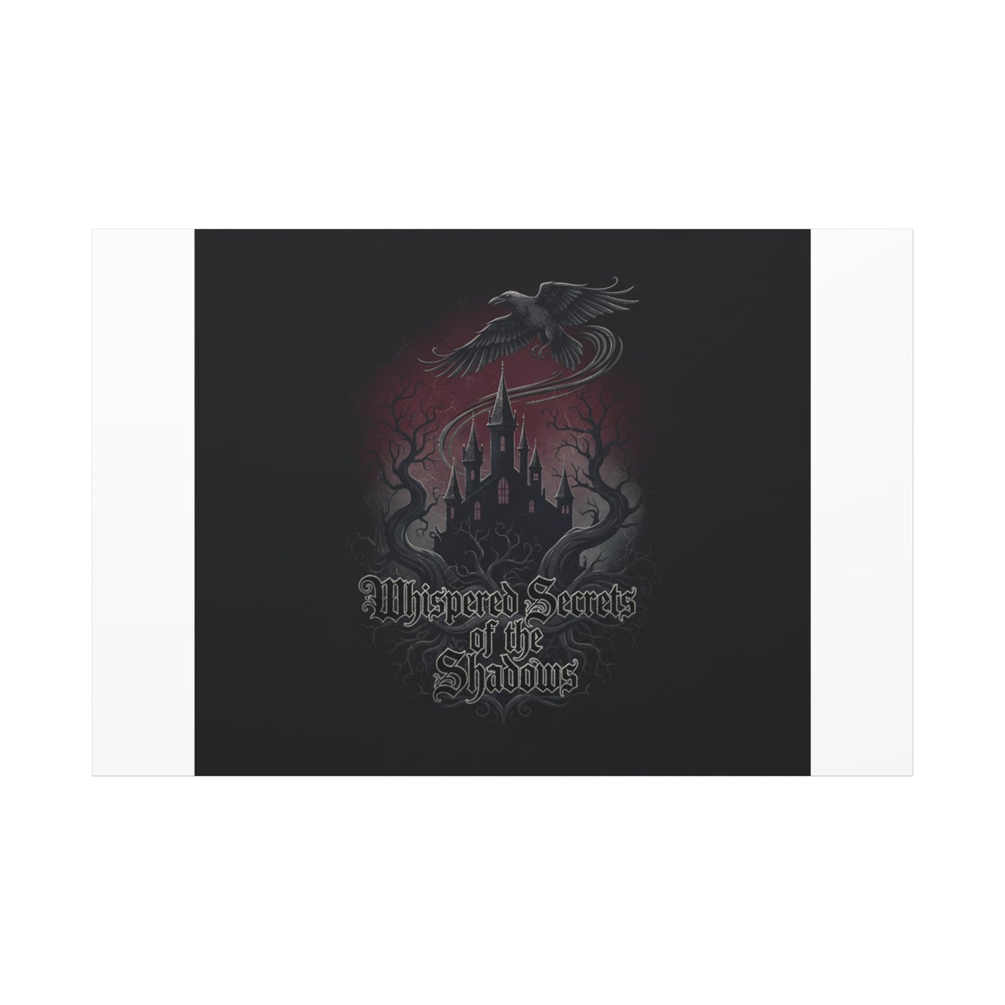 Whispered Secrets of the Shadows Castle Wall Art, Matte Canvas | Gothic Medieval Decor