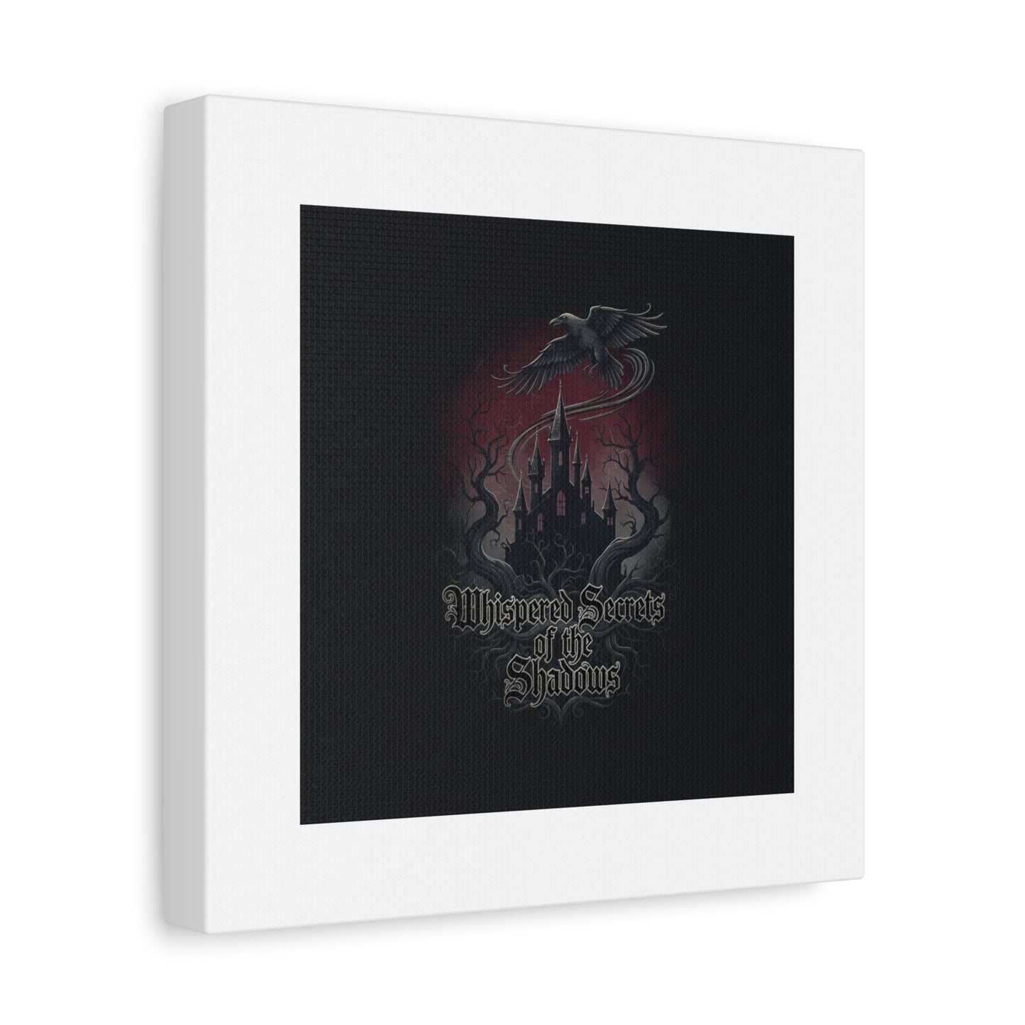 Whispered Secrets of the Shadows Castle Wall Art, Matte Canvas | Gothic Medieval Decor