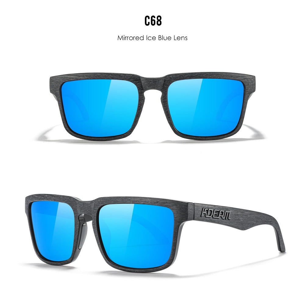 Classic polarized sunglasses for men and women ultra light driving glasses colorful real film sunglasses