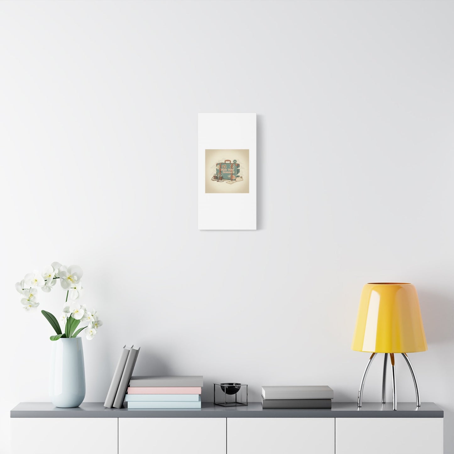 Pack Your Dreams Canvas | Retro Travel Postcard, Wanderlust Passport Stamp Art