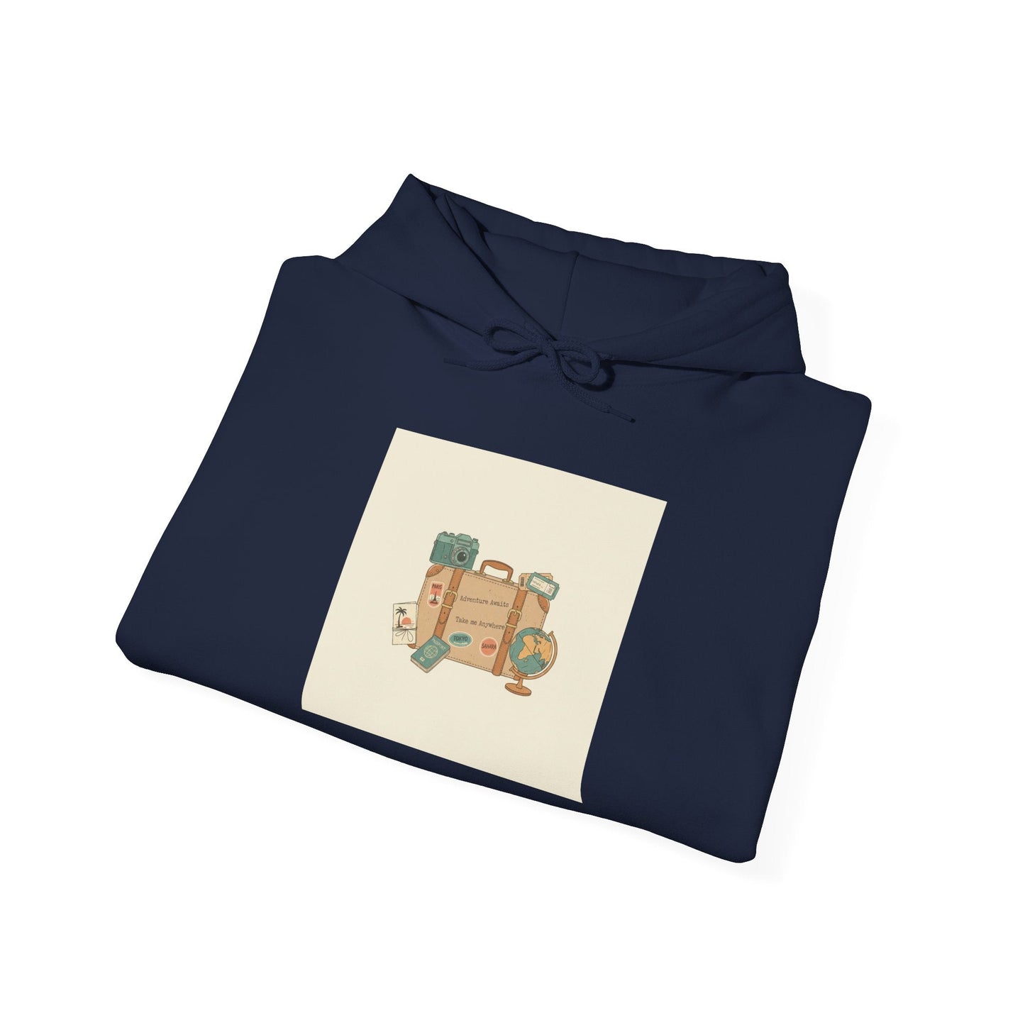 Vintage Postcard Travel Stamp Hoodie | retro travel, passport stamp
