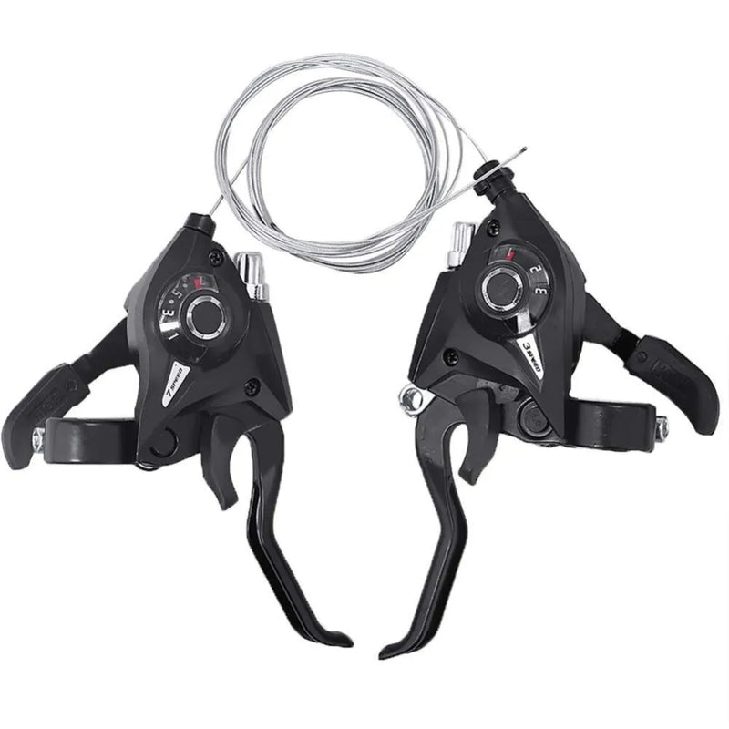 Bike Derailleurs 3x7 21 Speed Switch MTB Bicycle Shifter Levers Brake with Shift Cable Cycling Disc Handle for Bike Trekking