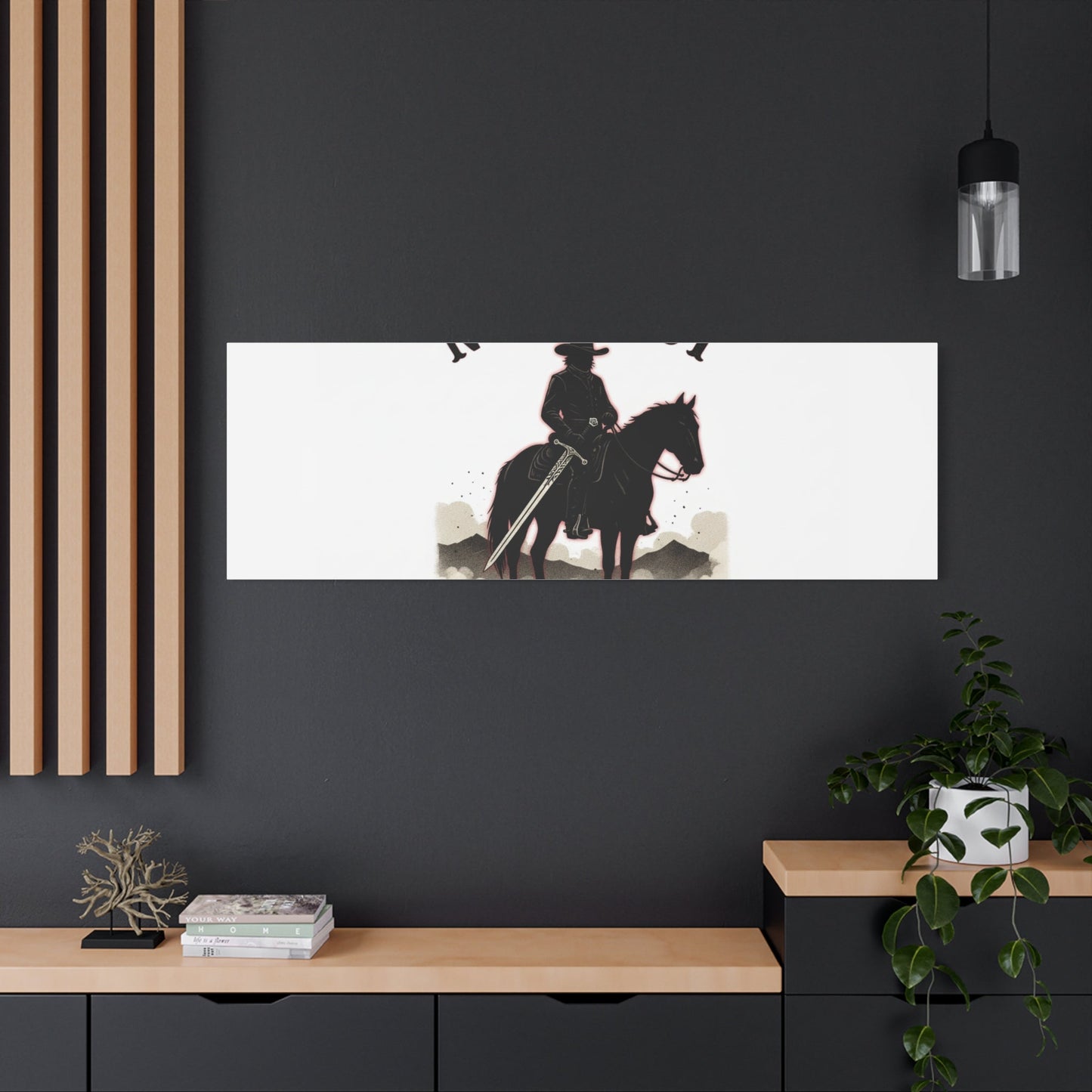 No Mercy Cowboy Skull Canvas | western skull art, gothic Americana