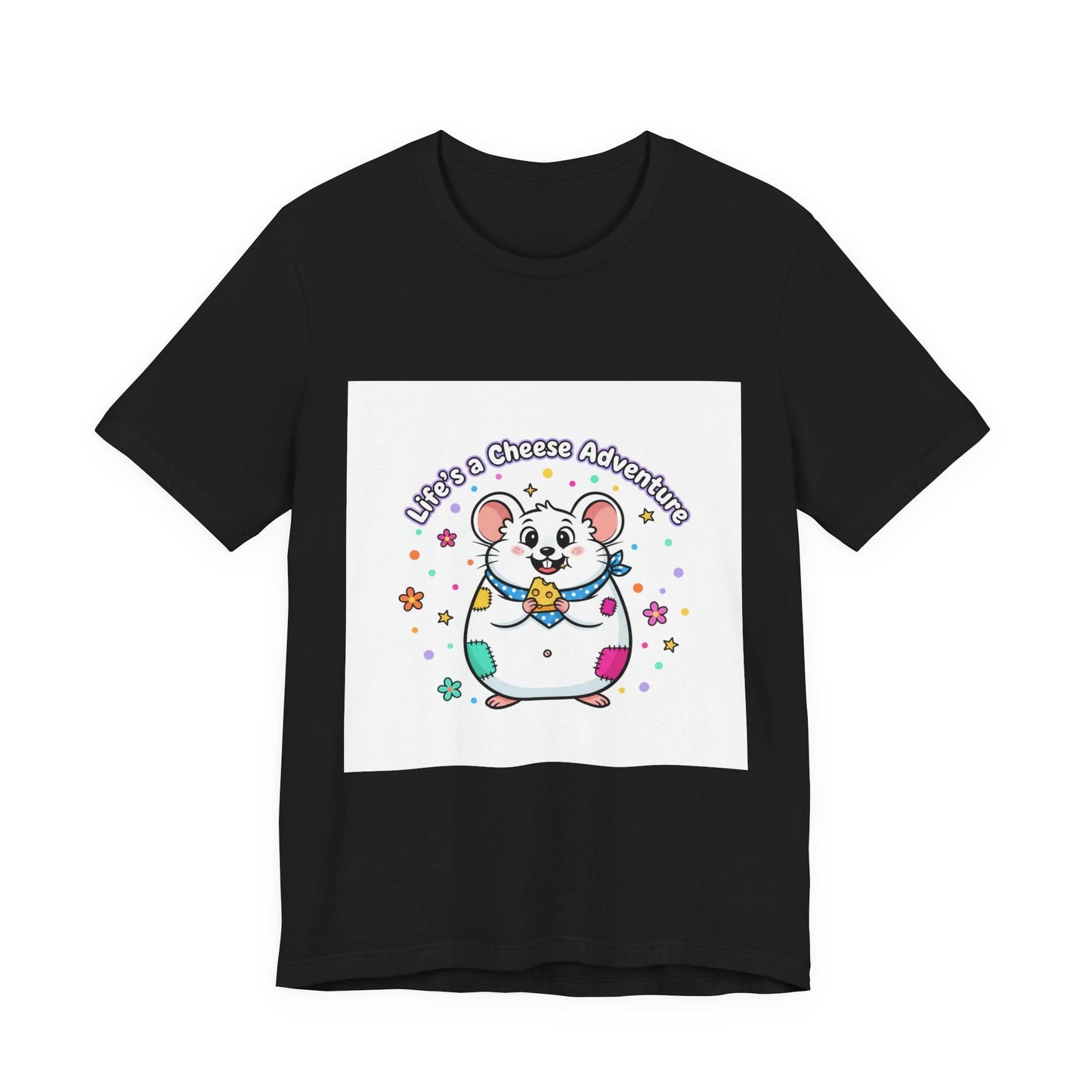 Cheese Adventure Mouse Tee | Rodent-core, quirky animal design