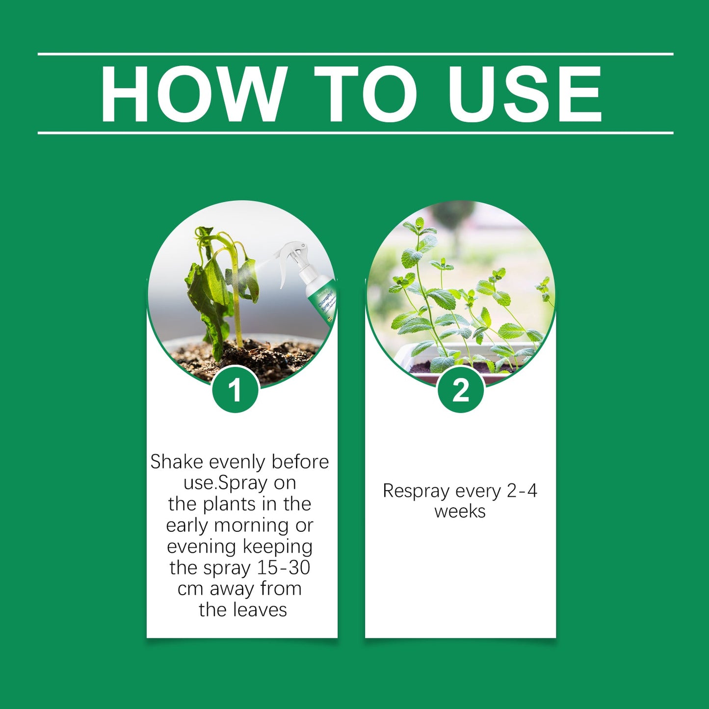 Moonspry Chlorophyll Spray, General Whole Plant Nutrient Solution For Healthy Growth Of Flowers And Fruit Trees And Green Leaves