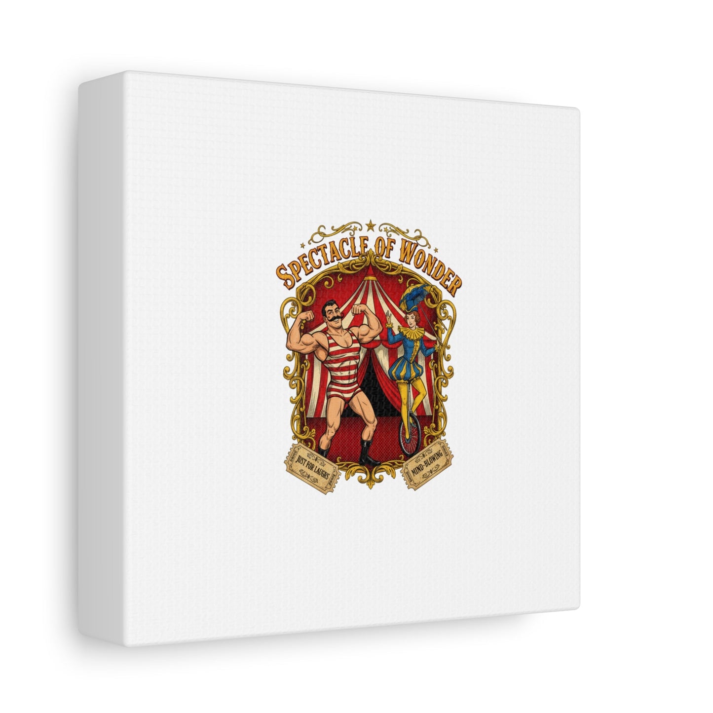 Spectacle of Wonder Circus Art Print, Canvas | Vintage Carnival Design