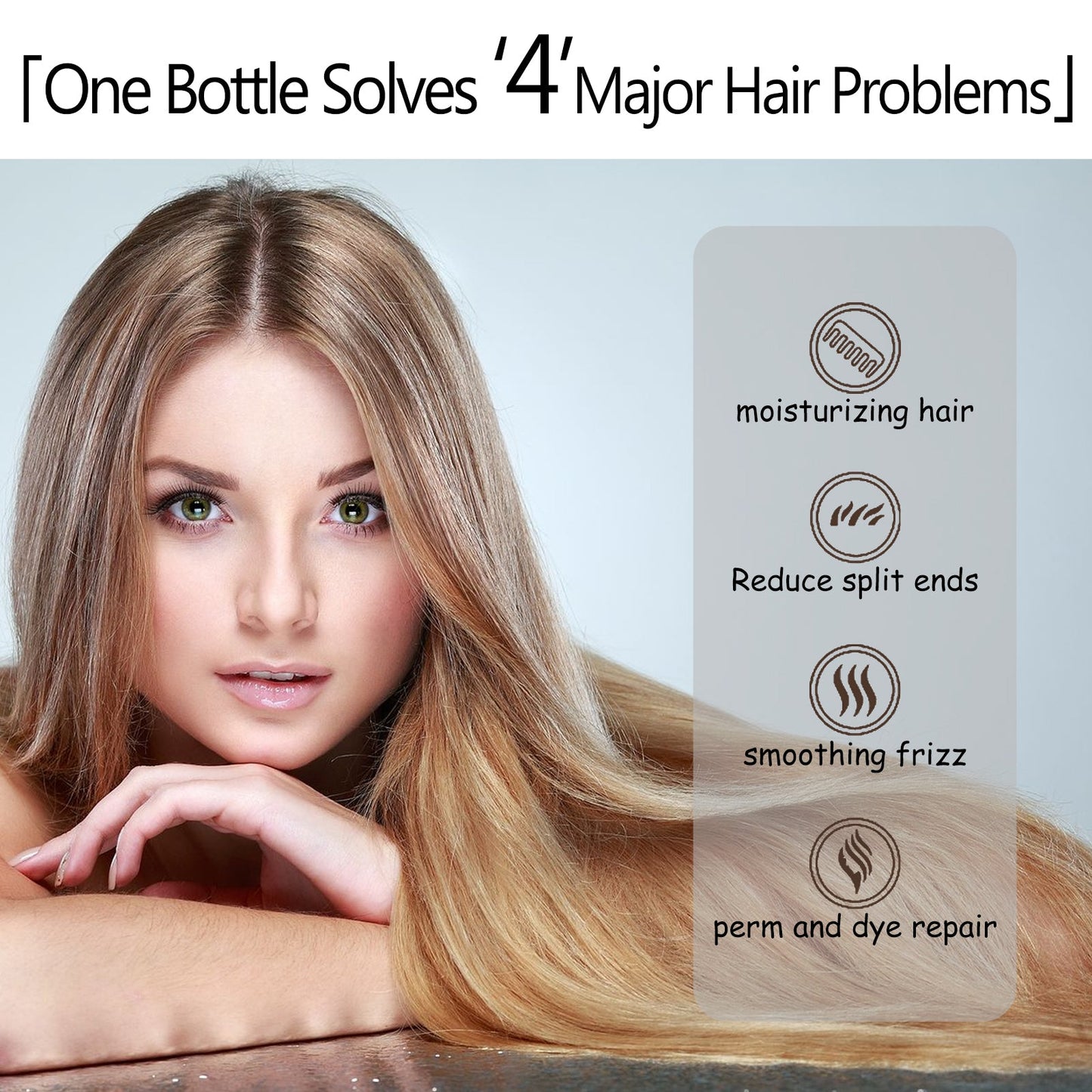 Leavehin Repair Hair Mask, Repair Dry And Frizzy Hair Smooth Smooth Anti-Loss Hair Care Hair Mask