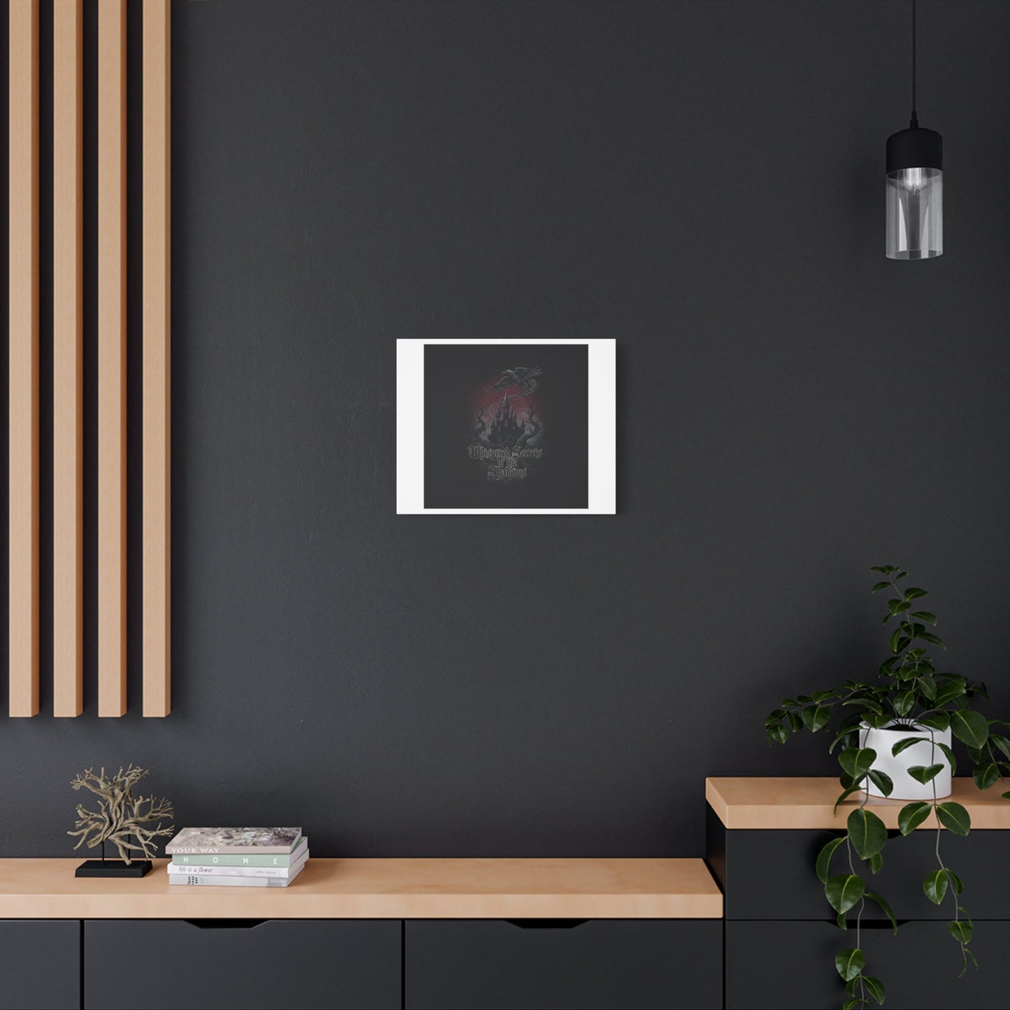 Whispered Secrets of the Shadows Castle Wall Art, Matte Canvas | Gothic Medieval Decor