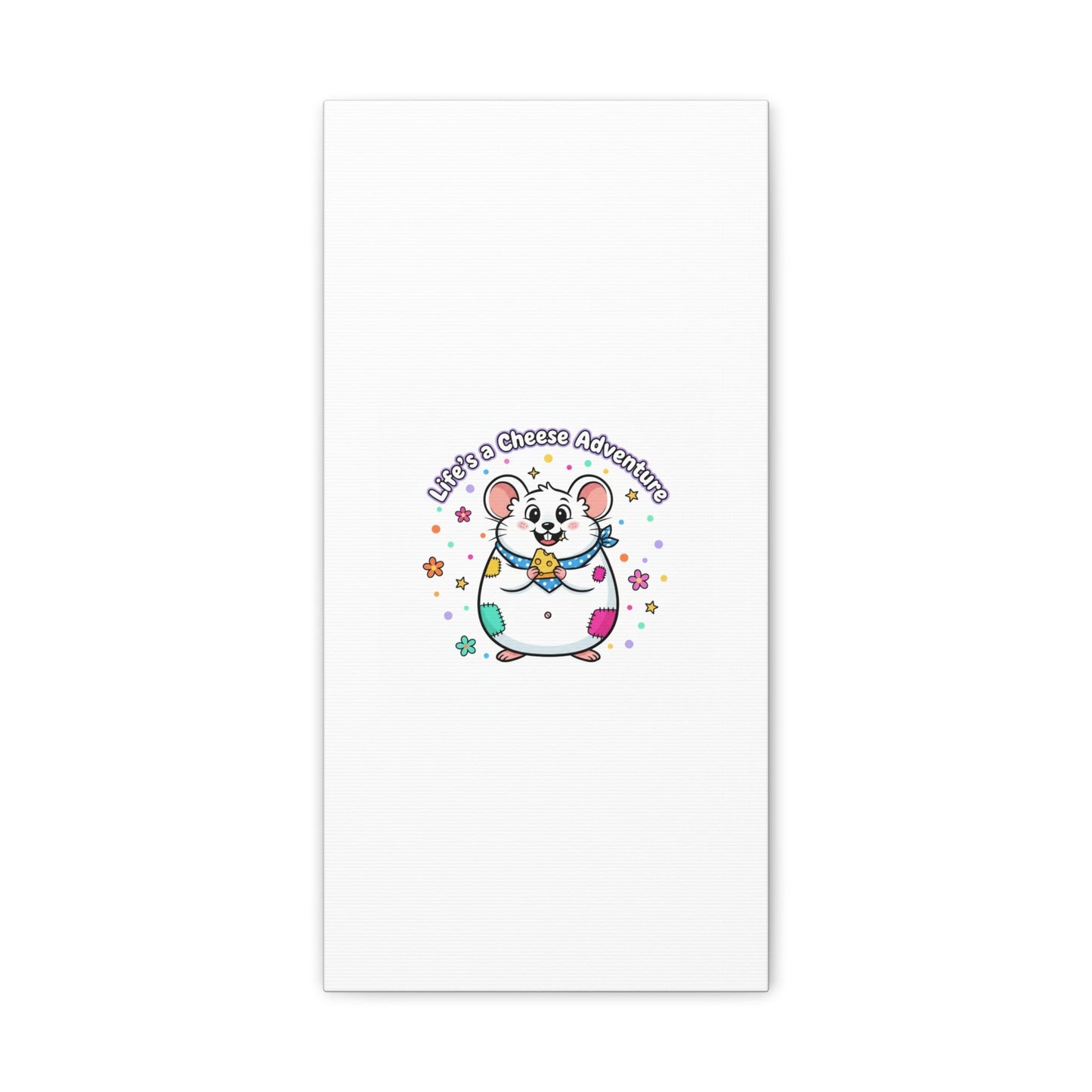 Life's a Cheese Adventure Canvas | Rodent-Core rat art print