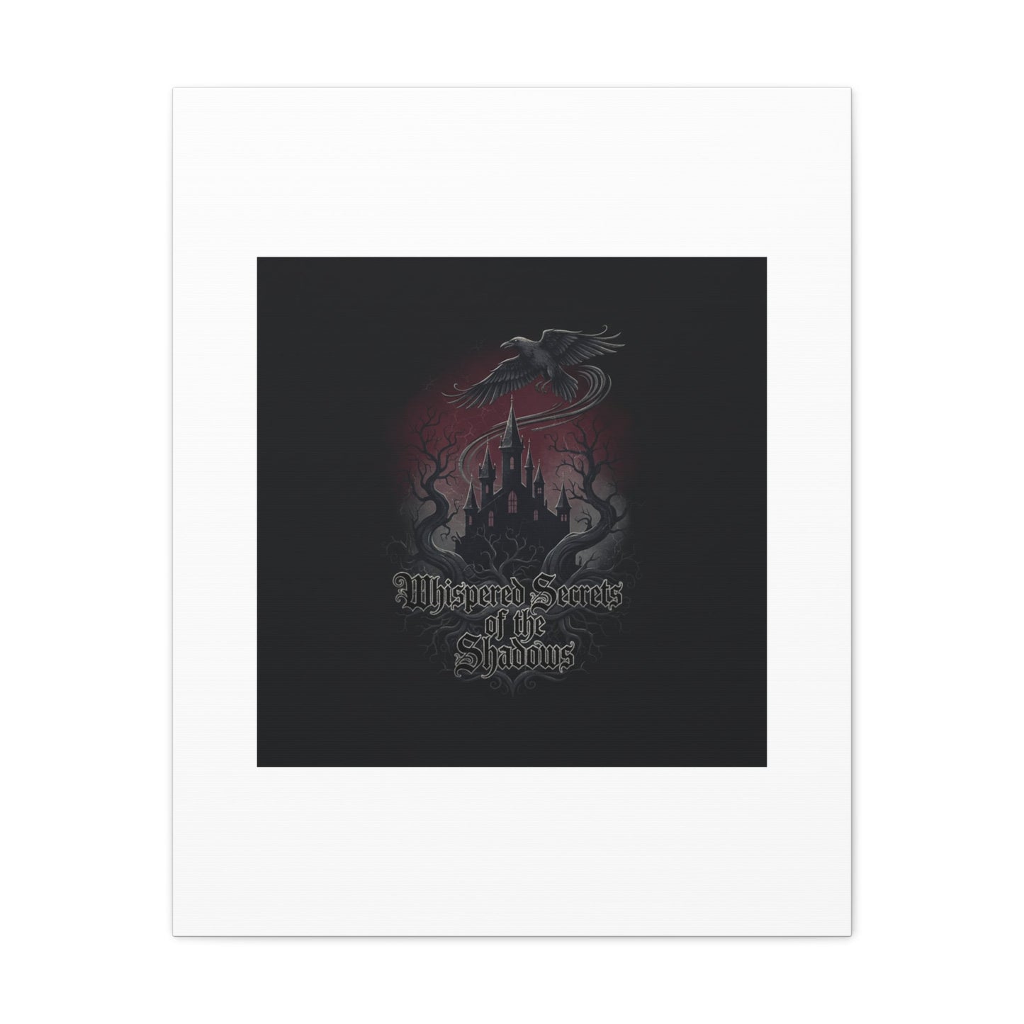 Whispered Secrets of the Shadows Castle Wall Art, Matte Canvas | Gothic Medieval Decor