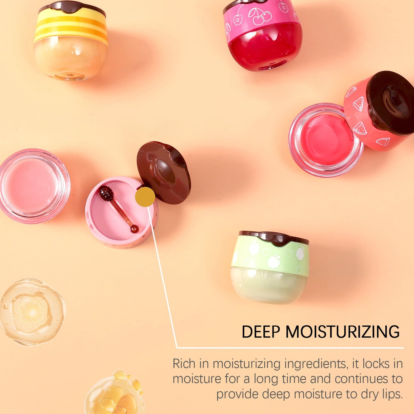 Strawberry Lip Mask, Lighten Lip Lines And Gently Moisturize Lips, Remove Dead Skin And Moisturize Lips