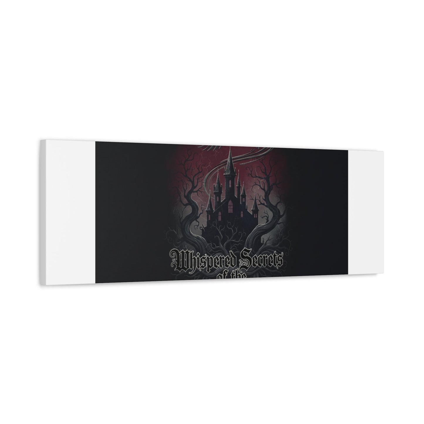 Whispered Secrets of the Shadows Castle Wall Art, Matte Canvas | Gothic Medieval Decor