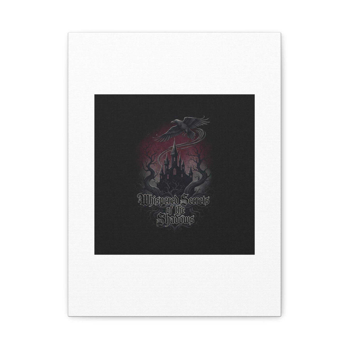 Whispered Secrets of the Shadows Castle Wall Art, Matte Canvas | Gothic Medieval Decor