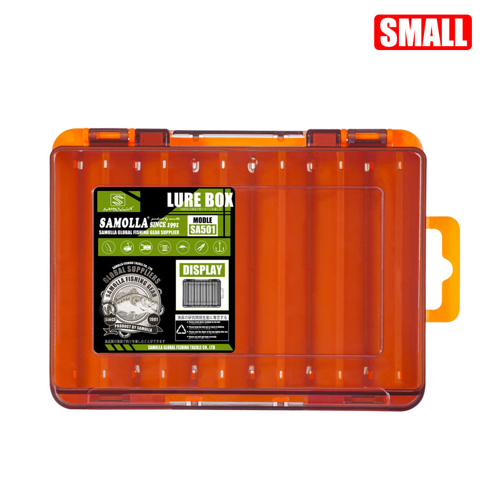 14-Compartment Fishing Tackle Box for Accessories, Lures & Hooks, Double-Sided Organizer.