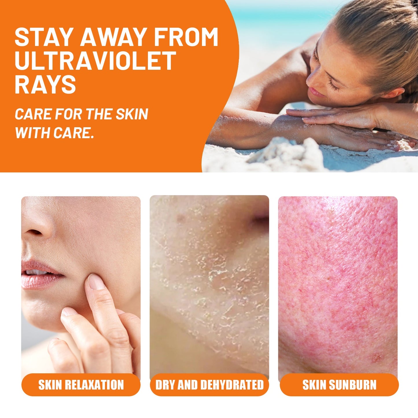 Daily Soft Touch Sunscreen, Gentle Facial Body Skin Non-Sticky Non-Fake White Protection Moisturizing Anti-Uv Cream