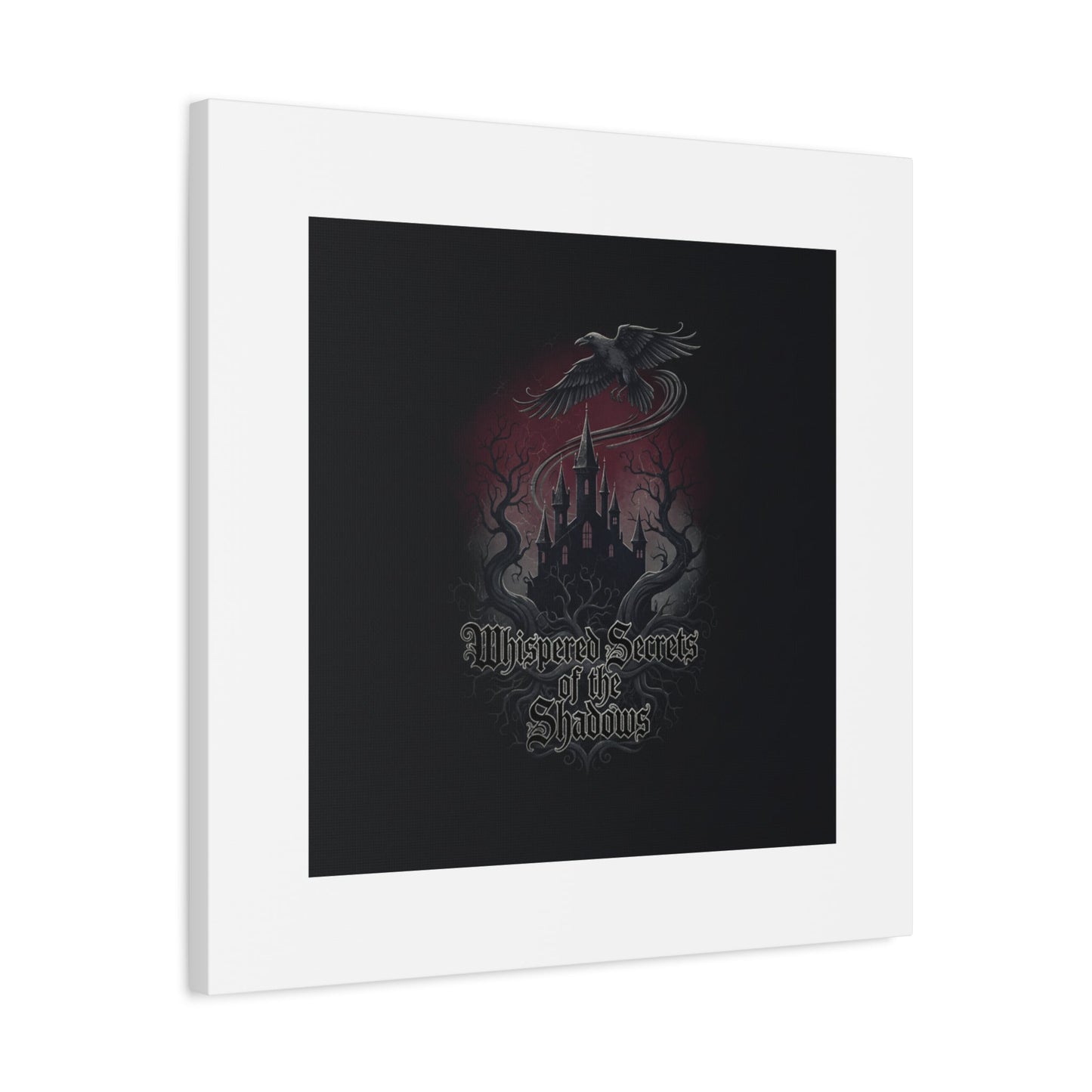 Whispered Secrets of the Shadows Castle Wall Art, Matte Canvas | Gothic Medieval Decor