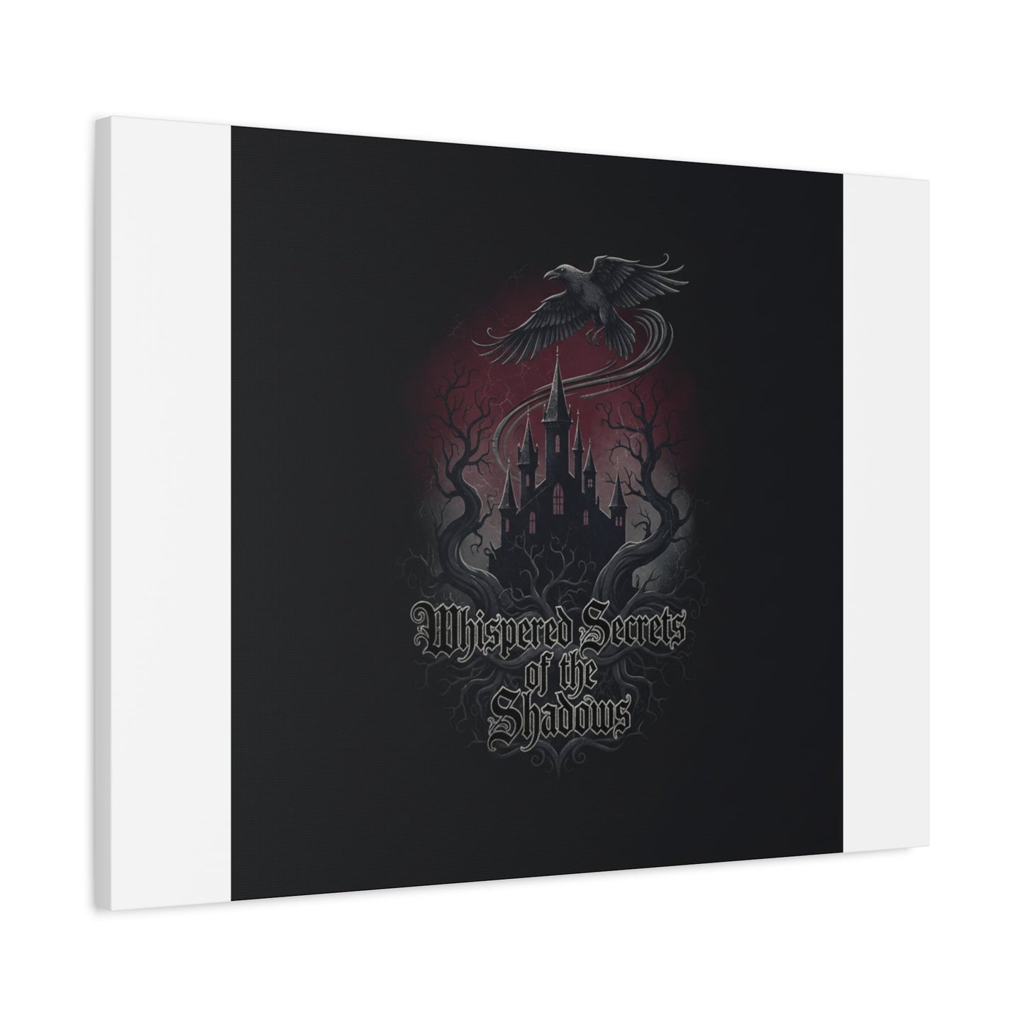 Whispered Secrets of the Shadows Castle Wall Art, Matte Canvas | Gothic Medieval Decor