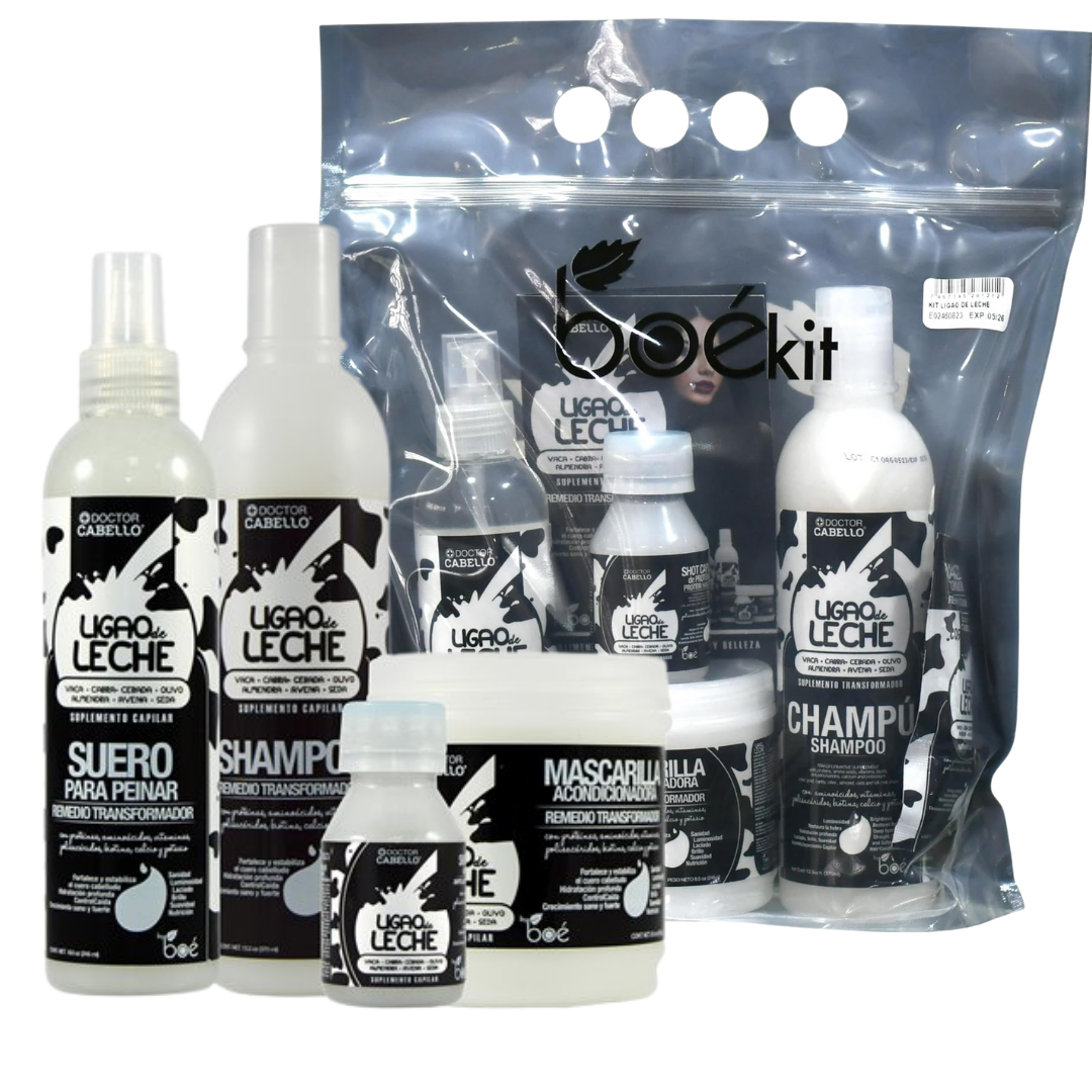 Boé Doctor Cabello Ligao de Leche Milk Protein 4-Piece Kit