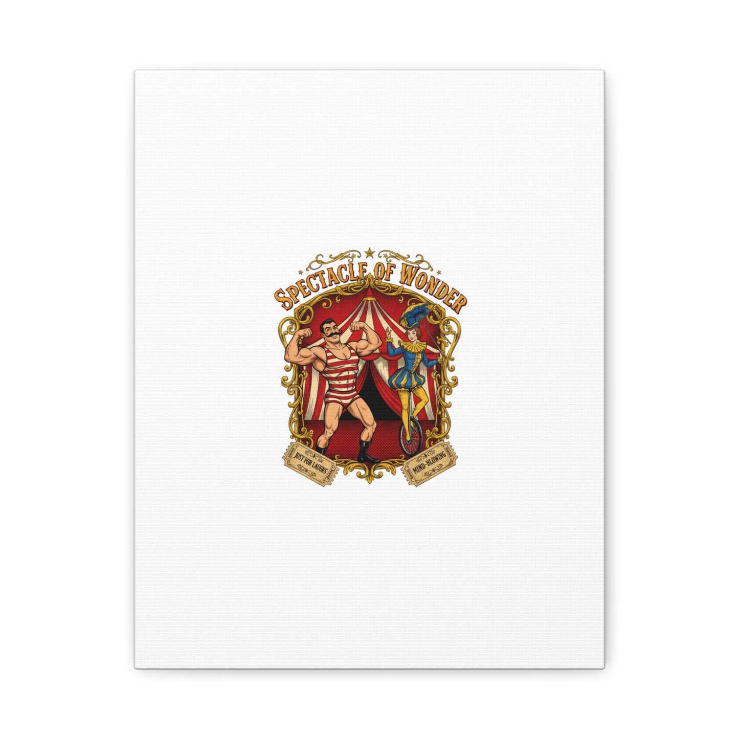 Spectacle of Wonder Circus Art Print, Canvas | Vintage Carnival Design