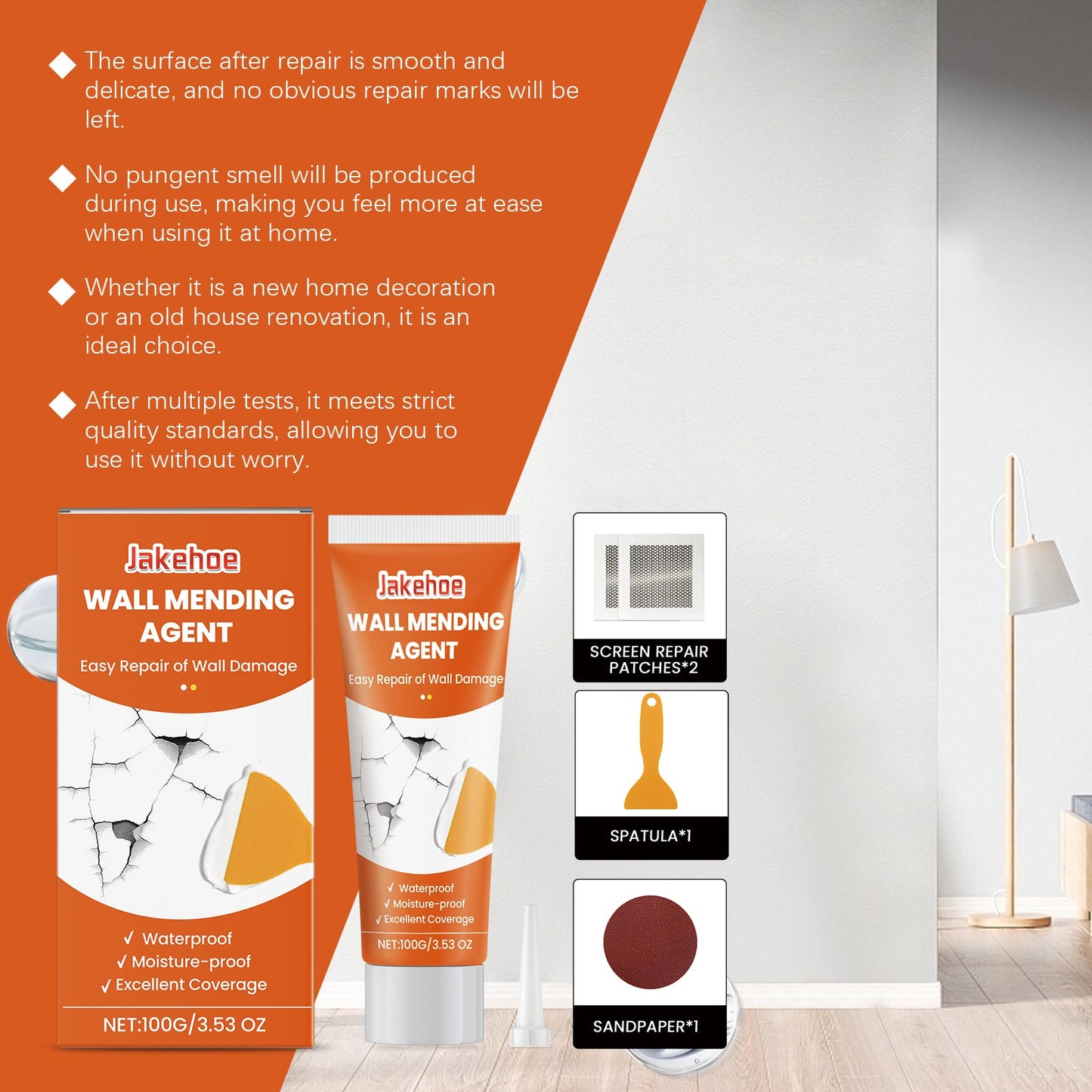 Wall Repair Kit Wall Hole Peeling Repair Wall Paste Cracked Nail Eye Wall Repair