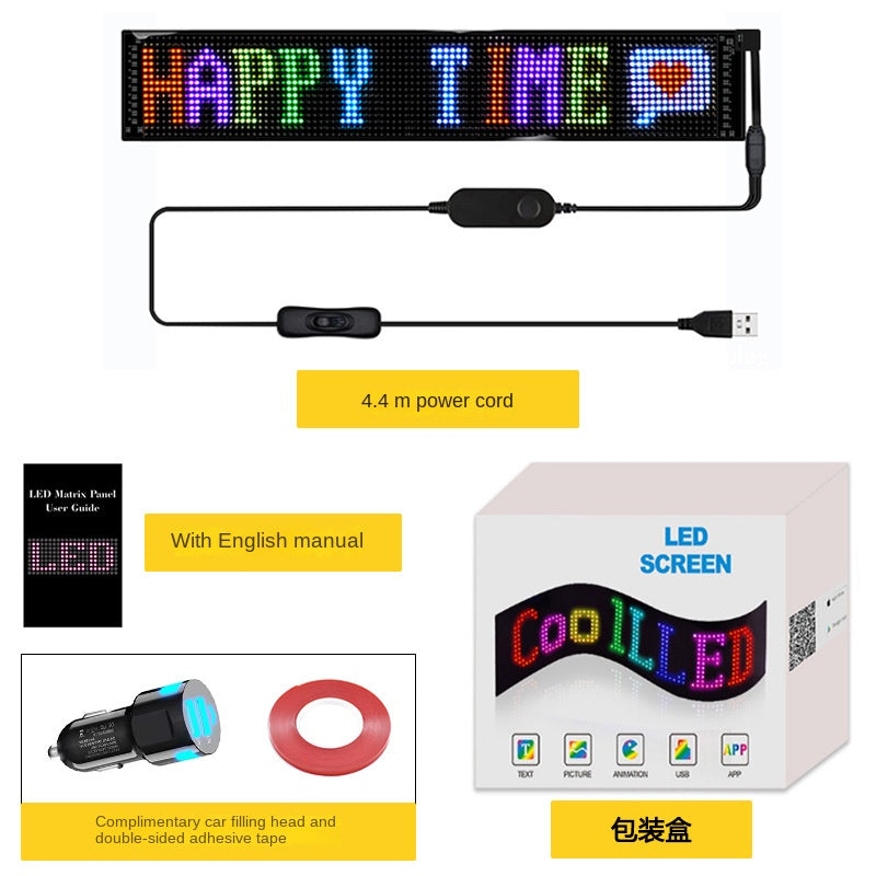 Flexible LED Advertising Screen LED Soft Panel APP Bluetooth Car Display