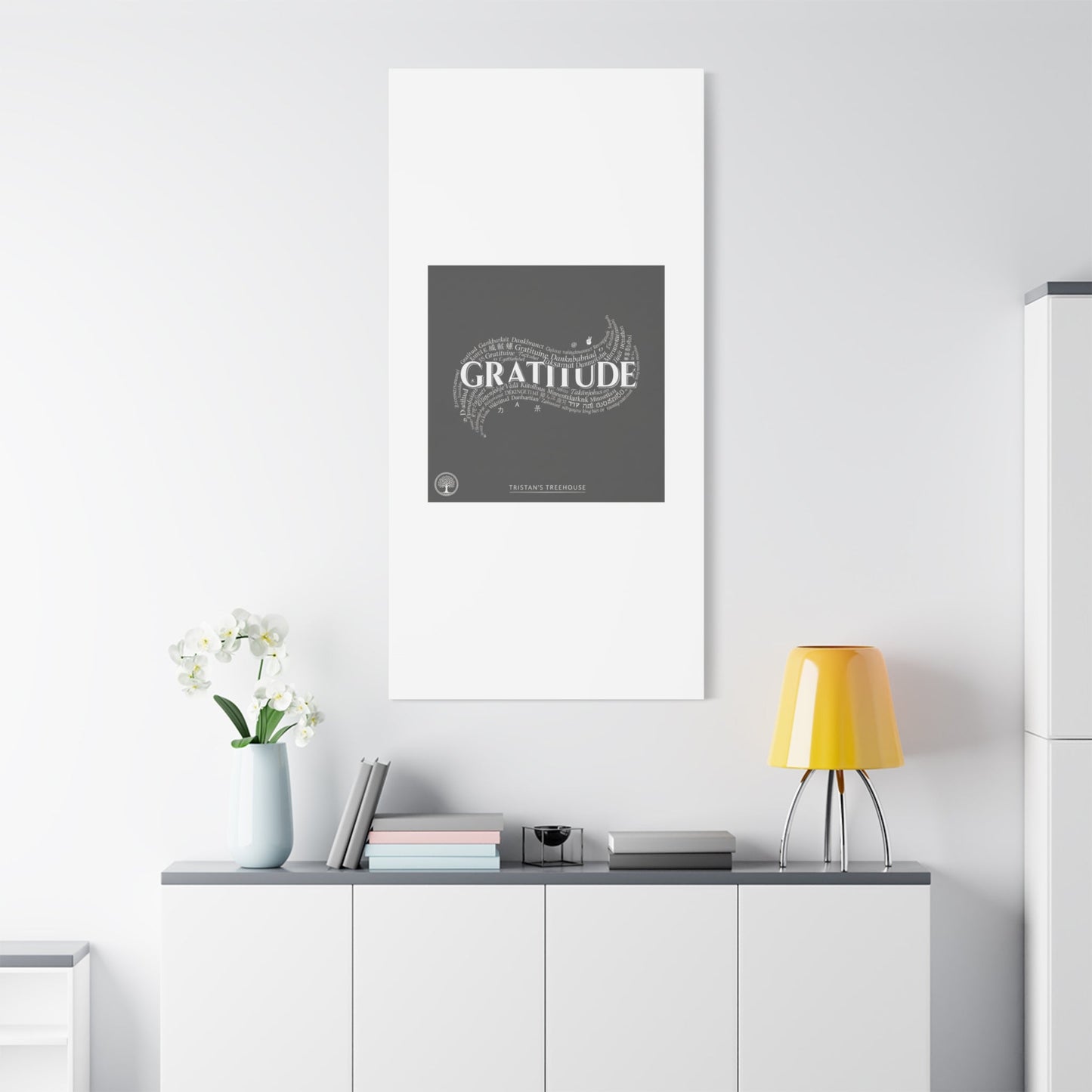 Gratitude Wall Art Matte Canvas | Tiny Treats, sweet uplifting print