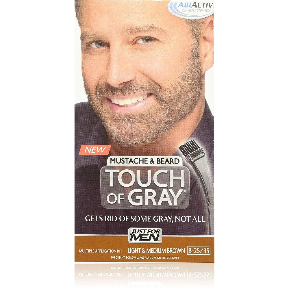 Just For Men Touch Of Gray Mustache & Beard Color - Light & Med Brown