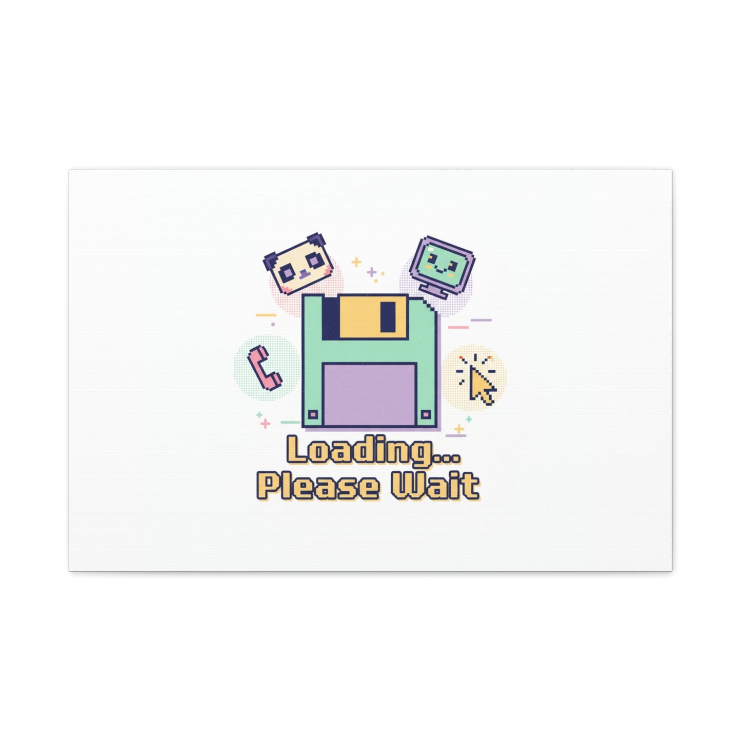 Loading Please Wait Canvas | Old Internet Aesthetic, 90s Web Nostalgia