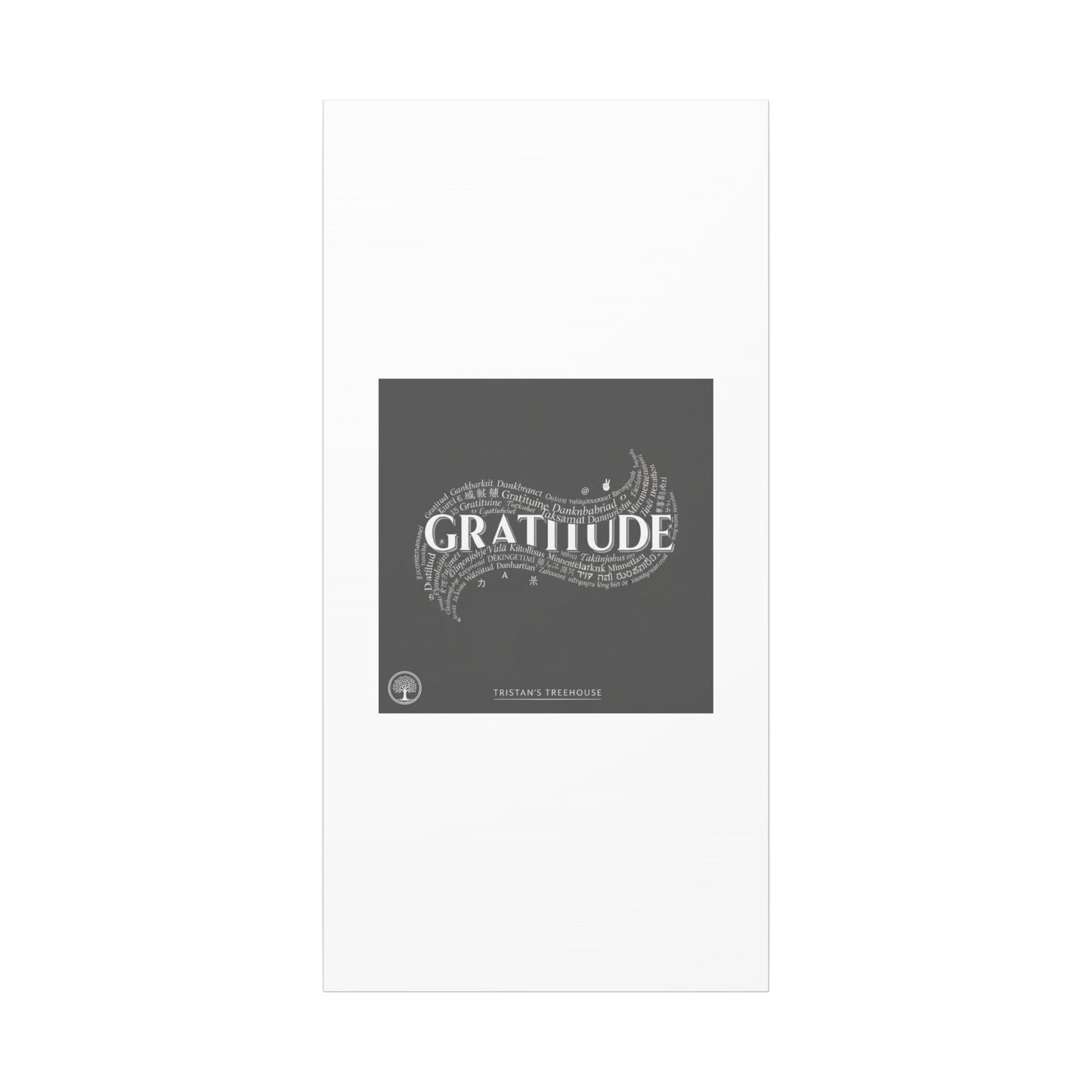 Gratitude Wall Art Matte Canvas | Tiny Treats, sweet uplifting print
