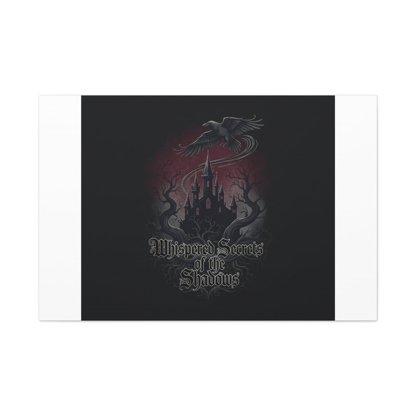 Whispered Secrets of the Shadows Castle Wall Art, Matte Canvas | Gothic Medieval Decor