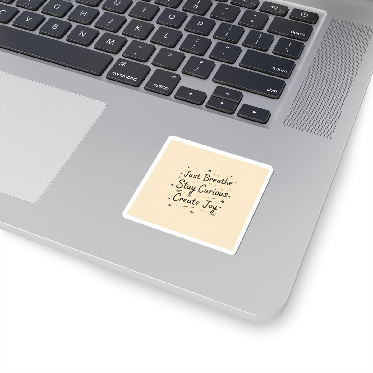 Just Breathe Stay Curious Create Joy Sticker | Messy Handwritten Typography, Doodle Journaling