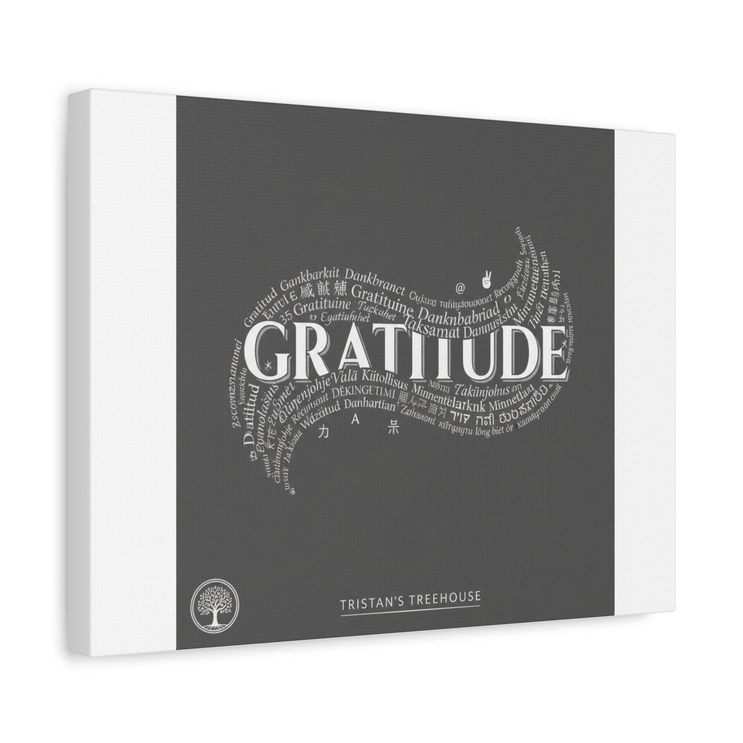 Gratitude Wall Art Matte Canvas | Tiny Treats, sweet uplifting print
